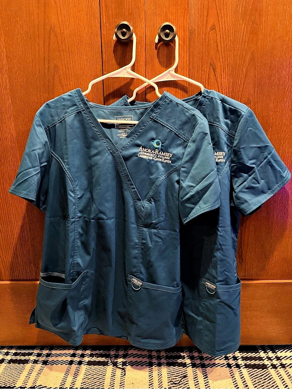 Anoka-Ramsey Short Sleeve Scrub Tops - Caribbean Blue